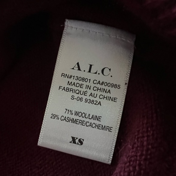 Maroon Turtleneck Sweater! A.L.C. - Picture 9 of 10